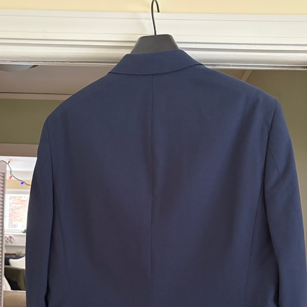 Express Men's Navy Blazer Slim Fit 42L - Picture 6 of 10